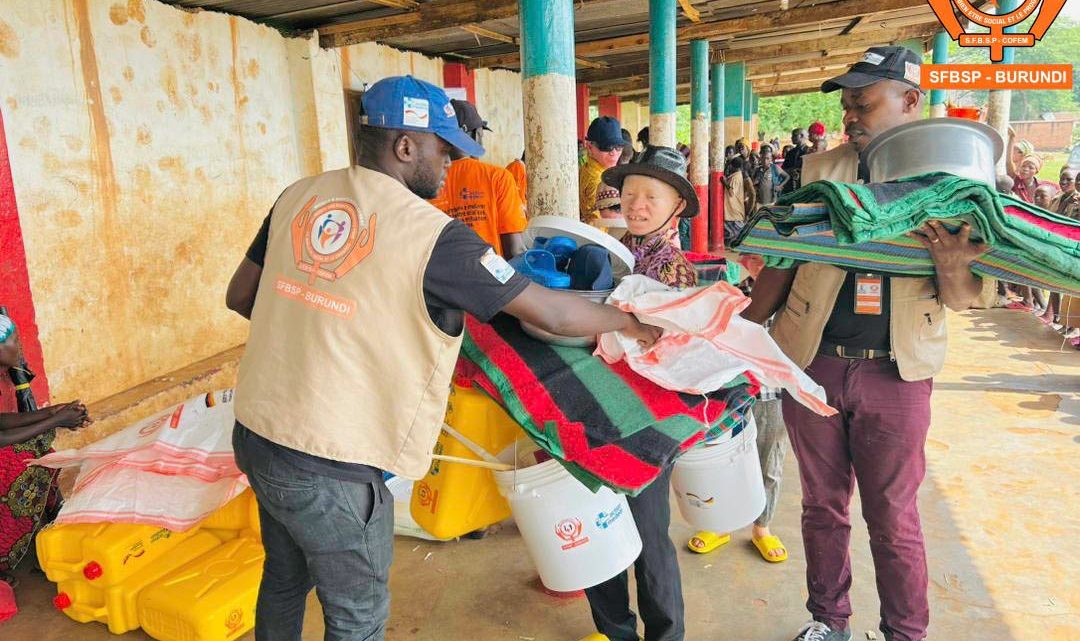 Dans le cadre de son action humanitaire, la #SFBSP soutient activement les personnes déplacées internes et celles vivant avec l’albinisme.