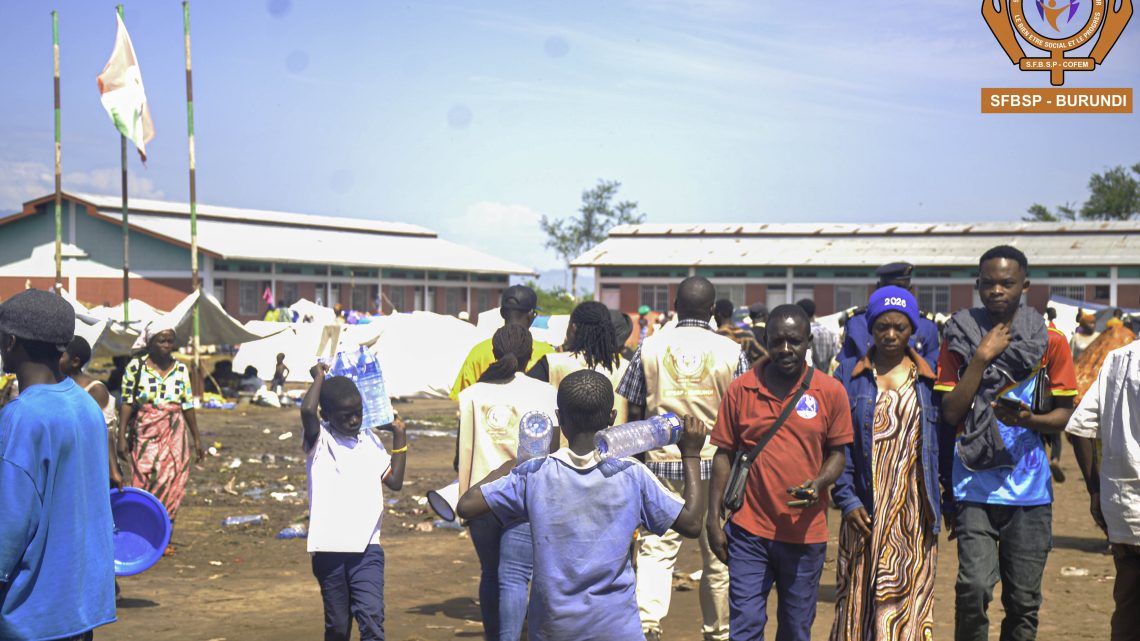 Afflux massif des réfugiés congolais suite à la prise d’Uvira : la SFBSP alerte sur les besoins urgents identifiés à Gaharawe et Vugizo