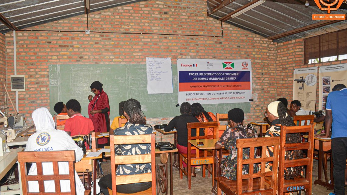 #SFBSP-BURUNDI : Suivi des formations professionnelles dans le cadre du projet Gir’Iteka : les femmes tracent leur chemin vers l’autonomie